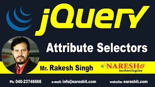 jQuery Attribute Selectors jQuery Tutorial Naresh IT
