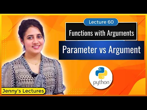 Functions with Arguments in Python | Parameters vs Arguments | Python Tutorials for Beginners #lec60 - YouTube thumbnail