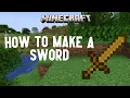 Minecraft How To Make A Wooden Sword In Survival Mode PSGamerz