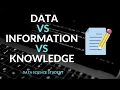What is the difference between data information and knowledge