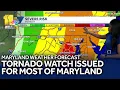 Maryland under Tornado Watch until early evening