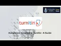 Assignment creation in Turnitin
