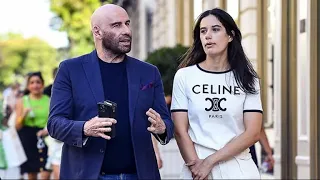 Ella Travolta 22 Is Nearly Taller Than Dad John On Shopping Trip In Paris