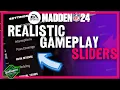Madden 24 Realistic Gameplay Sliders