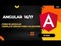 Template driven form validation part 2 angular 17 tutorial in Hindi