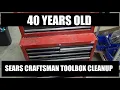 Cleaning and sprucing up this 40 year old Sears Craftsman toolbox