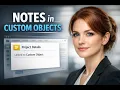 How to Add Notes to Custom Objects Associate Filter and Search