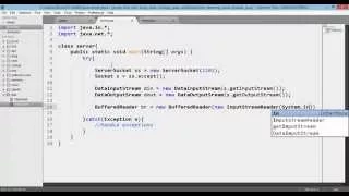 Chat application in java client server sockets