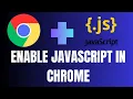 How To Enable JavaScript on Google Chrome 2024