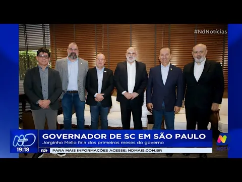 Governador de SC em São Paulo: Jorginho Mello fala sobre o marco temporal e a reforma tributária