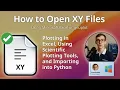 How to Open XY Files Microsoft Excel or gnuplot