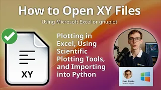 How to Open XY Files Microsoft Excel or gnuplot