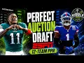 The Perfect Auction Draft on ESPN 12-Team PPR Fantasy Football 2026