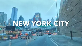 new york 2022 evening driving downtown manhattan new york city feb 23 wed