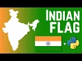 India flag using python turtle ChatGpt draws indian flag