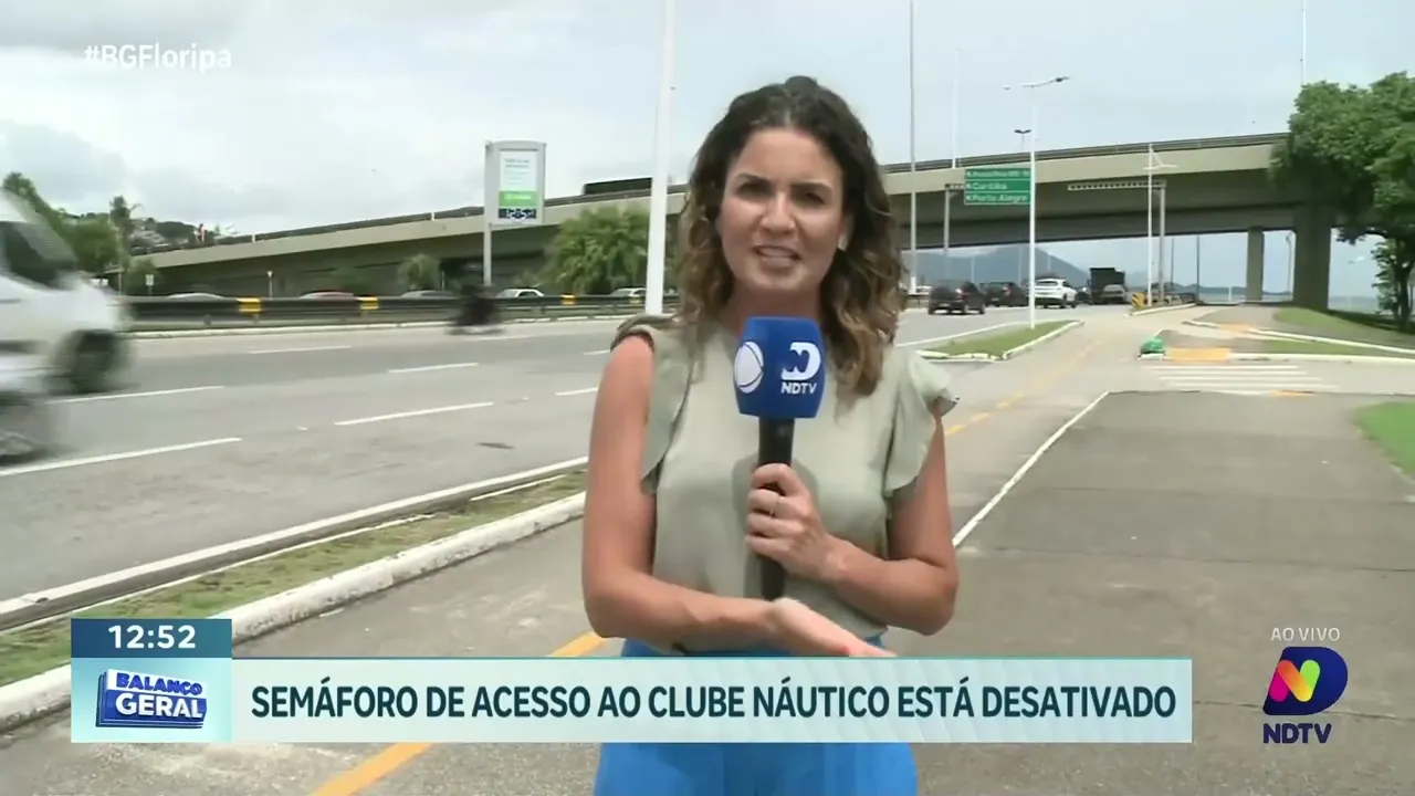 Competições no Parque Náutico Walter Lange: semáforo de acesso desativado