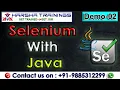 Selenium With Java Demo 02 Selenium With Java Tutorials New Batch Harsha Trainings