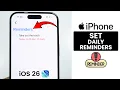 Download Lagu [iOS 26] Hoe u dagelijkse herinneringen instelt op elke iPhone - Instellingen voor de herinnering...