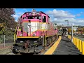 MBTA Commuter Rail Genset 3249 Rescues a Broken Down Train on the Newburyport Line