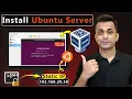 Install Ubuntu Server on VirtualBox with Static IP SSH Access Full Setup Guide