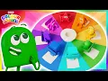 Lagu Primeiros passos na roda de cores 🌈 | Crianças aprendem cores | Colourblocks