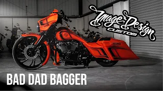 The most INSANE Harley Davidson Bad Dad Bagger Image Design Custom