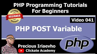 041 - PHP POST Variable PHP Tutorial for Beginners Full Course