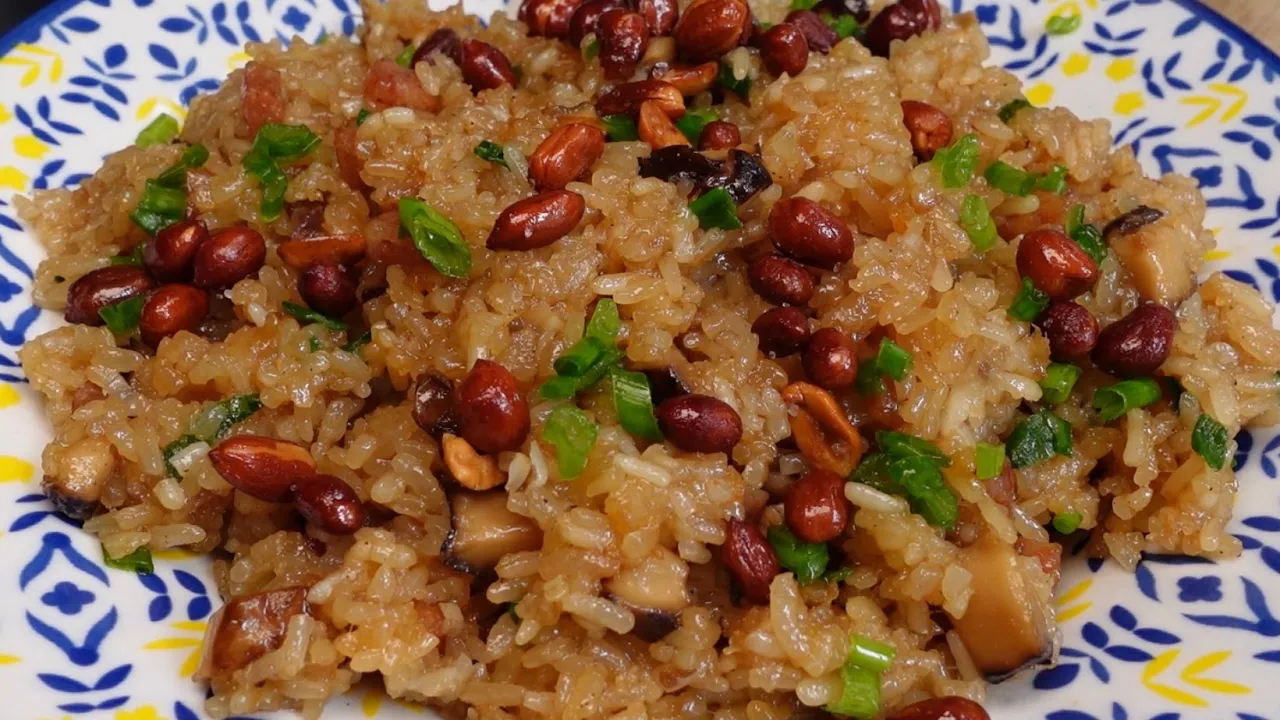 古早味生炒糯米饭😋软糯可口，家常的做法，一点也不难❤️‼️Ancient style fried glutinous rice 😋 Soft and glutinous and delicious❤️