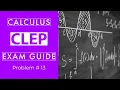 CLEP Calculus Review Problem