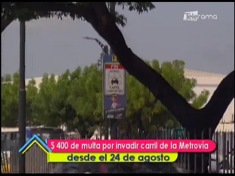 $ 400 de multa por invadir carril de la Metrovía desde el 24 de agosto