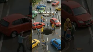 Giant Hand Saves Tiny Drivers