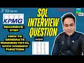 SQL Running Total Without Window Functions - KPMG Interview Question Explained