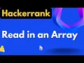 Read in an Array Hackerrank Solution Hackerrank Linux Shell Solutions realNameHidden