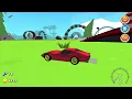 I completed the track with a red car - Crazy Cars Poki