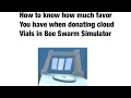 How to find out how much favor you have when donating cloud vials Bee Swarm Simulator
