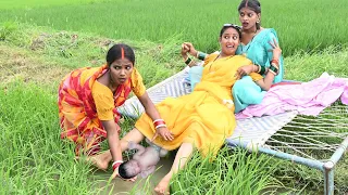 धान के खेत में औरत को हुआ बच्चा | Bhojpuri comedy