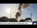 Massive 4-alarm fire in Southern Dallas prompts 100 first responder response
