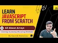 All About Arrays Important Methods JavaScript Tutorials for Beginners