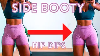GROW YOUR SIDE BOOTY AT HOME 10 Min Side Butt Workout Resistance Band Hip Dips Hourflass 