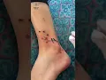Small Floral Ankle Tattoo Cherry Blossom Tattoo Ankle Birds Tattoo Ankle Tattoo Designs for Girls