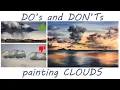 Watercolor Clouds Tutorial Do s and Don ts