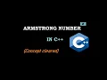 Armstrong Number C Coding Programming Basic question