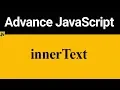 innerText in JavaScript Hindi