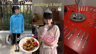 Korea vlog │ I’m so old, filipino food, health anxiety, chaotic gift exchange🎂 & shopping jewelry