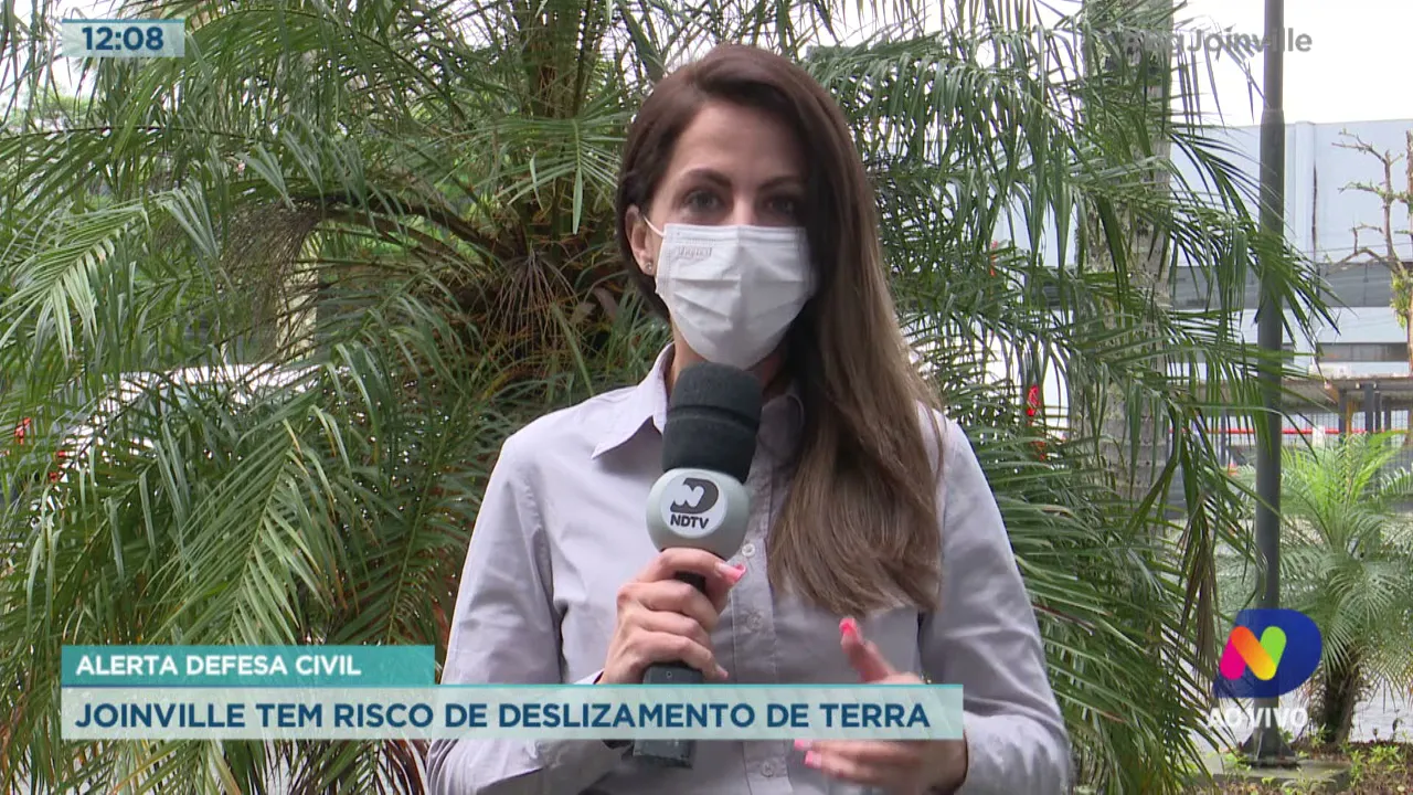 Defesa Civil de Joinville alerta para risco de deslizamento de terra na cidade