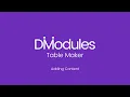 Divi-Modules - Table Maker