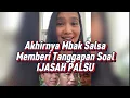 Download Lagu Akhirnya Mbak Salsa Tanggapi Soal Ijazah Palsu