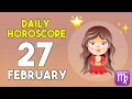 Virgo horoscope today - February 27 2026