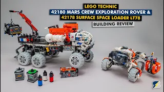 LEGO Technic 42180 Mars Crew Exploration Rover & 42178 Surface Space Loader detailed building review