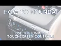 How to use the Ioniq 5 touchscreen buttons